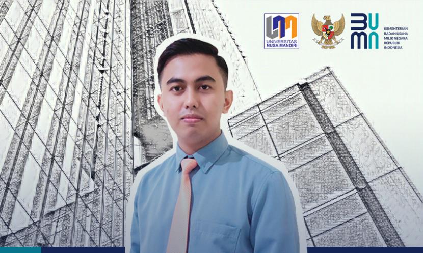 Dicky Candra, alumnus Universitas Nusa Mandiri (UNM) Kampus Kramat 18 Jakarta  berhasil diterima bekerja di Bank BNI.