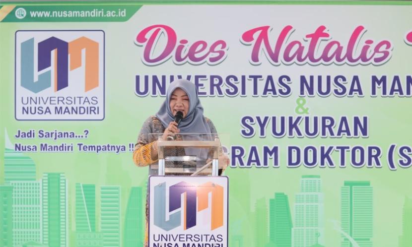 Dies natalis Universitas Nusa Mandiri dipenuhi dengan rasa syukur dan suka cita.