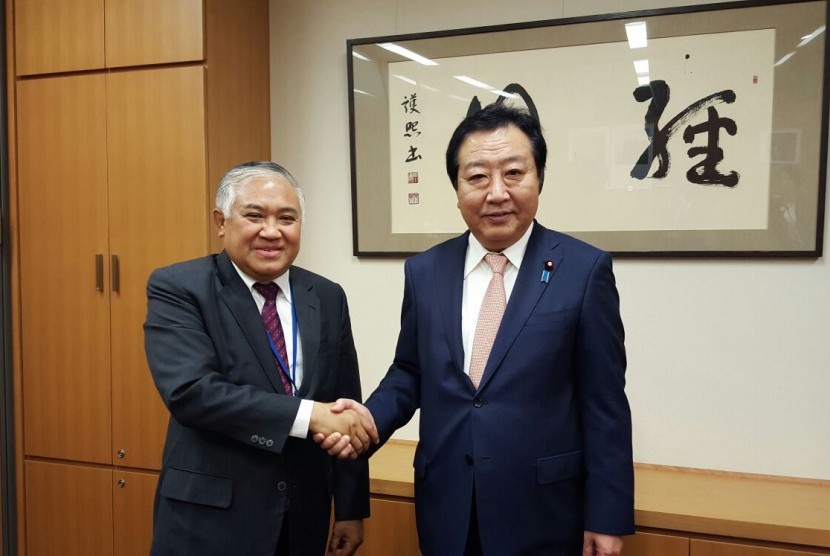 Din Syamsuddin bersama  Mantan PM Jepang Yoshihiko Noda