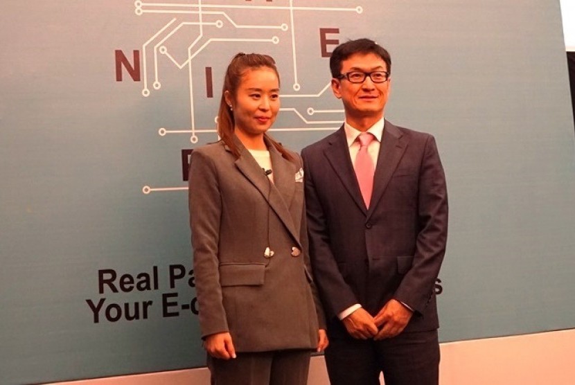 Dina Kim, CEO NICEPay Indonesia dan  Hong Woo Sun,CEO NICEPay Korea.