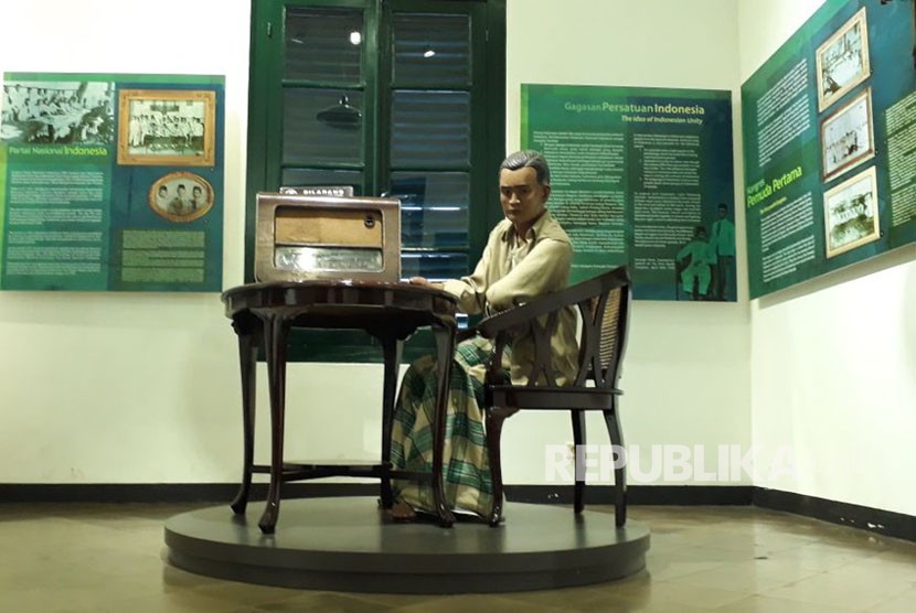 Diorama dan barang bersejarah di Museum Sumpah Pemuda, Jalan Kramat Raya 106, Kwitang, Senen, Jakarta Pusat.