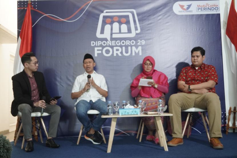 Diponegoro 29 Forum di Kantor DPP Partai Perindo, Menteng, Jakarta Pusat, Sabtu (24/9/2022).