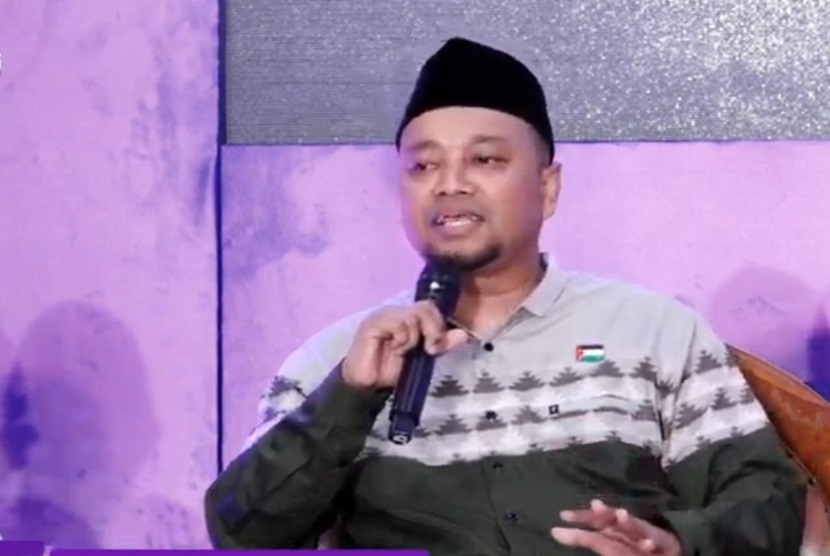 Direktur Baitul Maal Munzalan Indonesia Ustaz Sasongkojati dari Masjid Kapal Munzalan dalam talkshow Ekonomi Berbasis Masjid dalam Muhammadiyah Jogja Expo 2023