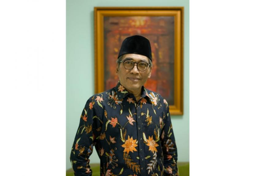 Direktur Bina KUA dan Keluarga Sakinah, Muhammad Adib usai bertemu dengan tim dari Badan Koordinasi Keluarga Berencana Nasional (BKKBN) di Kantor Kemenag Pusat, Jalan MH Thamrin 6, Jakarta, Senin (10/1/22).