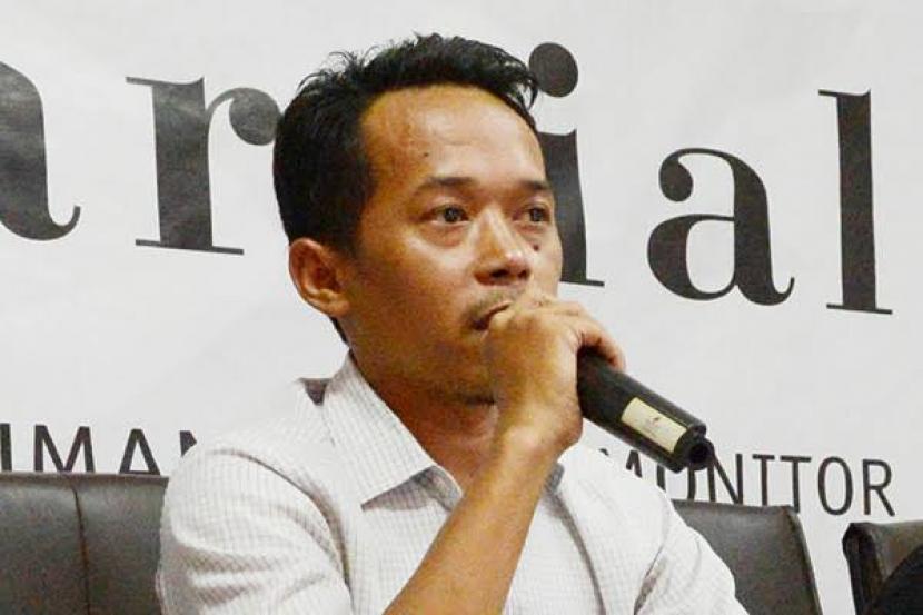 Direktur Eksekutif Imparsial, Gufron Mabruri. Imparsial minta Presiden Jokowi segera menarik perwira TNI aktif dari jabatan sipil.