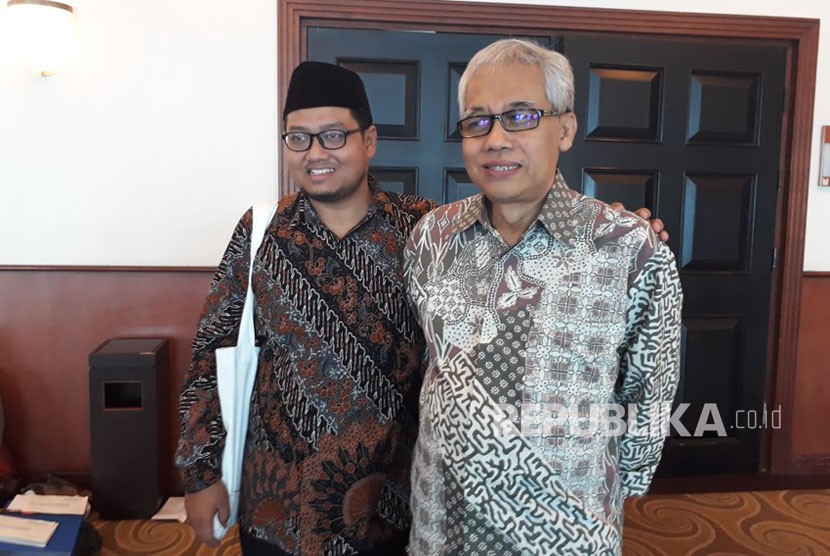 Direktur Eksekutif Maarif Institute, Muhammad Abdullah Darraz bersama Guru Besar UIN Sunan Kalijaga Yogyakarta, Prof Amin Abdullah.