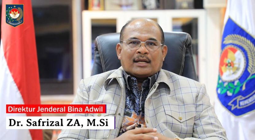 Direktur Jenderal Bina Administrasi Kewilayahan Safrizal ZA.