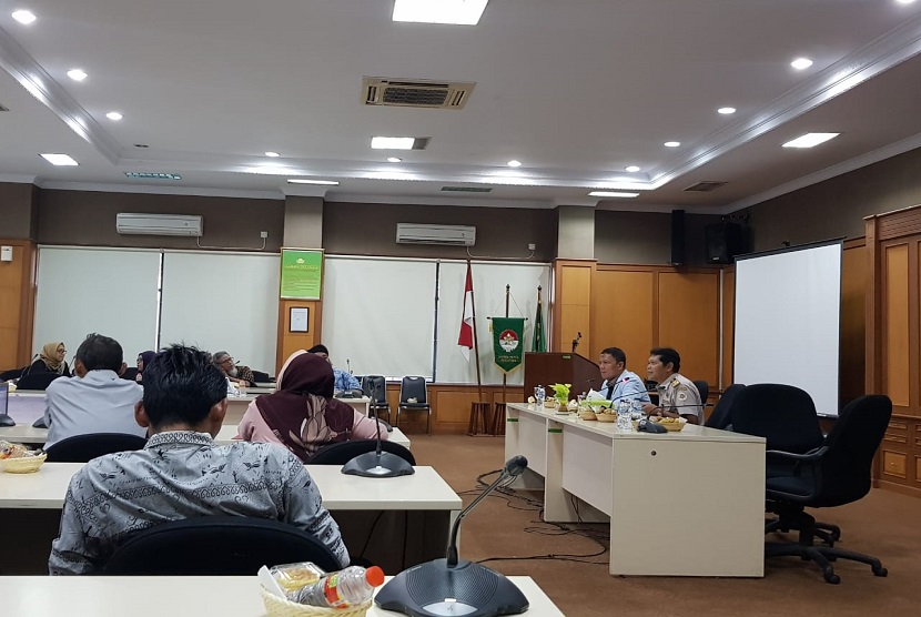 Direktur Jenderal (Dirjen) Hortikultura Kementan, Prihasto Setyanto saat Rapat Koordinasi Gratiek di Aula Direktorat Jenderal Hortikultura, Rabu (14/1).