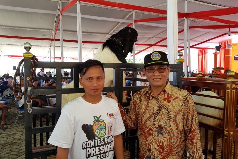 Direktur Jenderal Peternakan dan Kesehatan Hewan I Ketut Diarmita saat menghadiri Silaturahmi Nasional Himpunan Peternak  Domba Kambing Indonesia (Silatnas HPDKI) ke 6 di Kota Wisata Batu, Malang, Jawa Timur (9/10).  