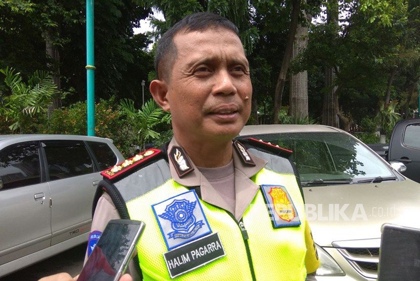 Direktur Lalu Lintas Polda Metro Jaya Komisaris Besar Polisi Halim Pagarra.