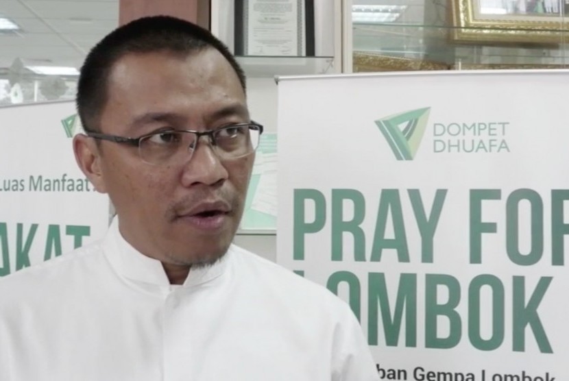 Direktur Komunikasi dan Mobilisasi Sumber Daya Dompet Dhuafa, Bambang Suherman 