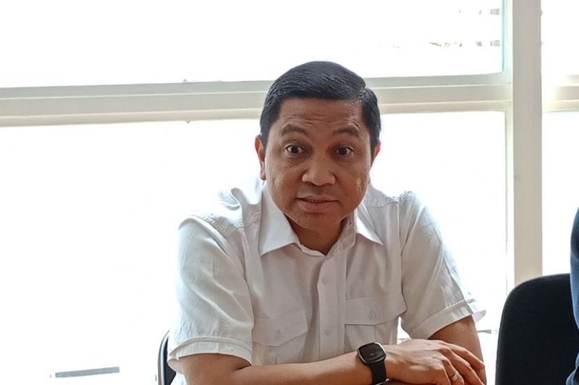 Direktur Operasi dan Keselamatan TransJakarta Daud Joseph di Halte Transjakarta CSW, Jakarta Selatan, Rabu (23/8/2023).