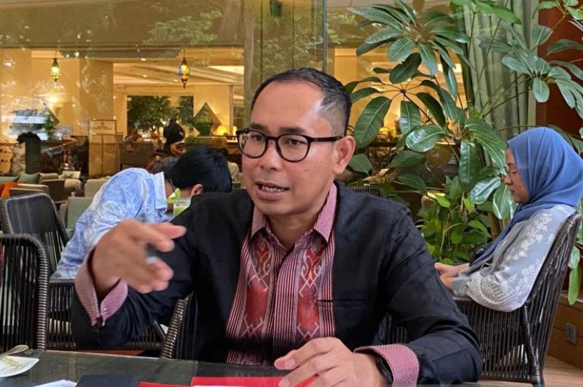 Direktur Perlindungan WNI dan BHI Kementerian Luar Negeri RI Judha Nugraha menyampaikan keterangan pers di Jakarta pada Selasa (5/3/2024).