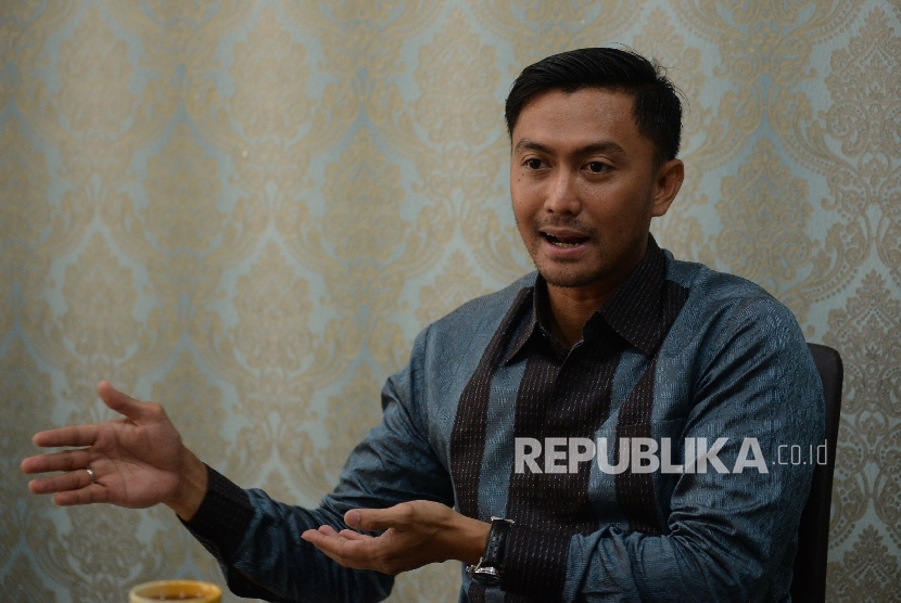 Direktur Utama Al-Amin Universal Group Ali Muhammad Suharli saat di wawancarai Republika, Jakarta, Kamis (23/3).
