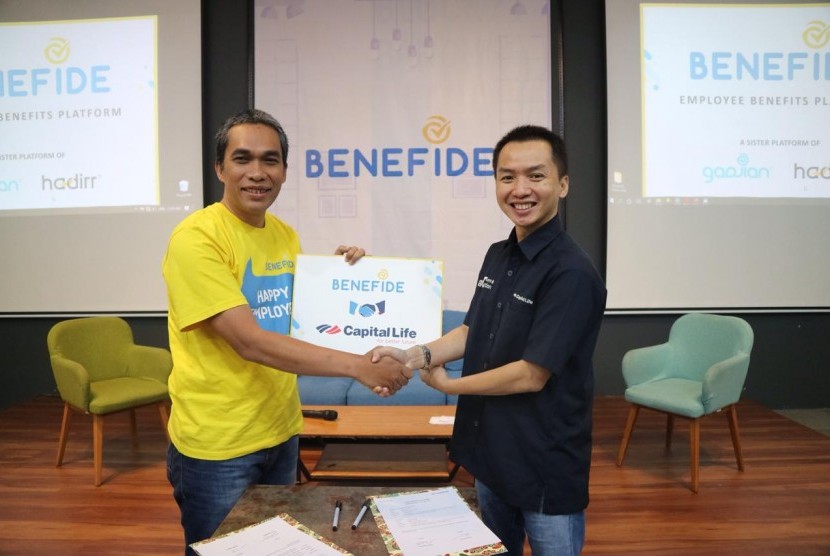 Direktur Utama Benefide Else Fernanda, meluncurkan platform Benefide. 