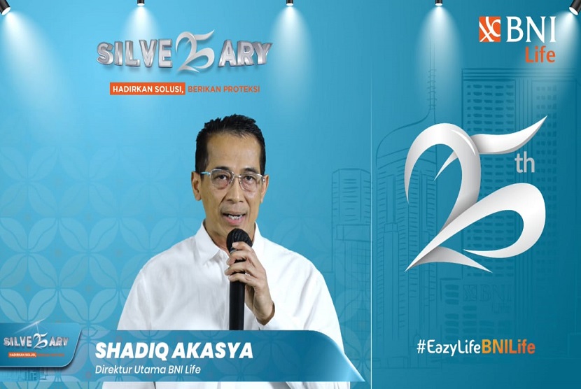 Direktur Utama BNI Life Shadiq Akasya menjelaskan bahwa di umur yang ke 25 ini BNI Life ingin berterima kasih kepada segenap nasabah setia yang senantiasa mempercayakan perlindungan asuransinya kepada kami. 