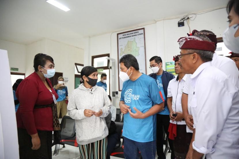 Direktur Utama BPJS Kesehatan Ghufron Mukti menyambut positif upaya penguatan promotif dan preventif yang dilakukan Puskesmas Bangli Utara.