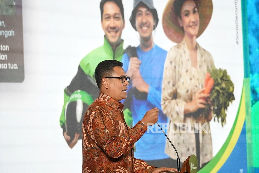 Direktur Utama BPJS Ketenagakerjaan Anggoro Eko Cahyo dalam Social Security Summit 2024