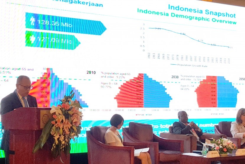 Direktur Utama BPJS Ketenagakerjaan (BPJSTK) Republik Indonesia, Agus Susanto, saat menjadi pembicara dalam acara 