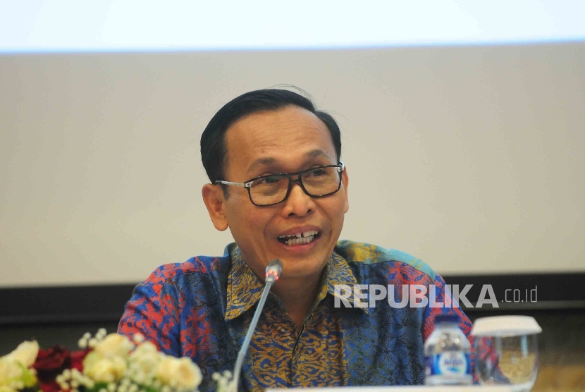 Direktur Utama Garuda Indonesia, Arif Wibowo. (Republika/ Agung Supriyanto)