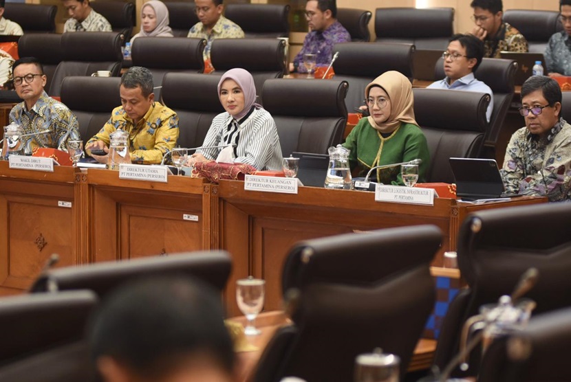 Direktur Utama PT Pertamina (Persero), Nicke Widyawati, pada Rapat Dengar Pendapat (RDP) DPR RI, 28 Mei 2024.