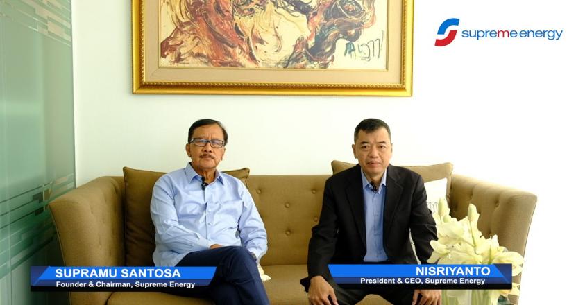 Direktur Utama PT Supreme Energy Nisriyanto bersama Founder and Chairman PT Supreme Energy Supramu Santosa.