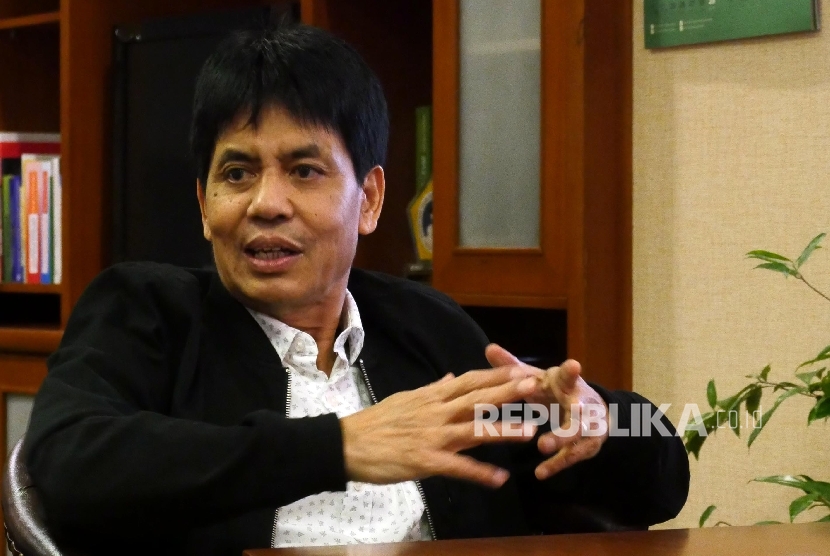 Direktur Utama Pupuk Indonesia Holding Aas Asikin Idat.  (Republika/Darmawan) 