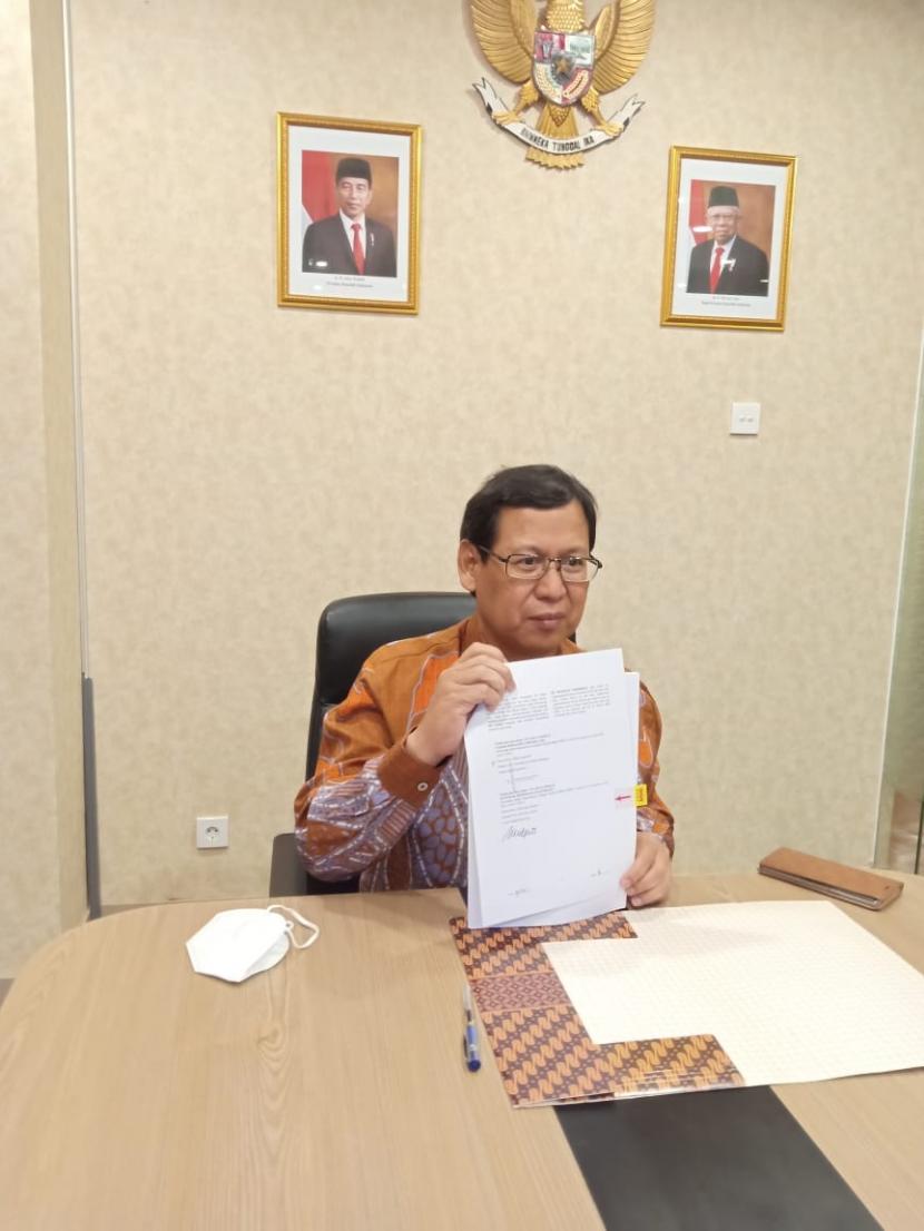 Direktur Utama Pusri Mulyono Prawiro 