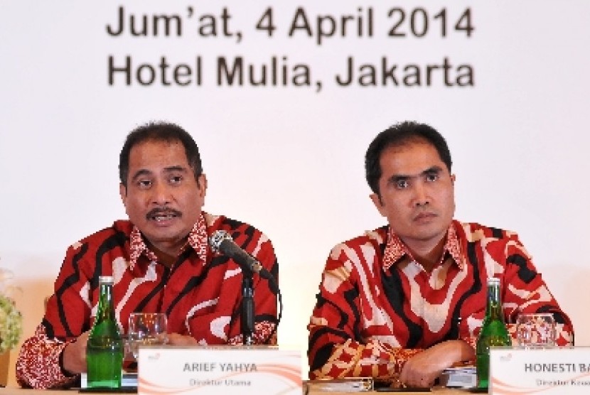 Direktur Utama Telkom Arief Yahya (kiri).