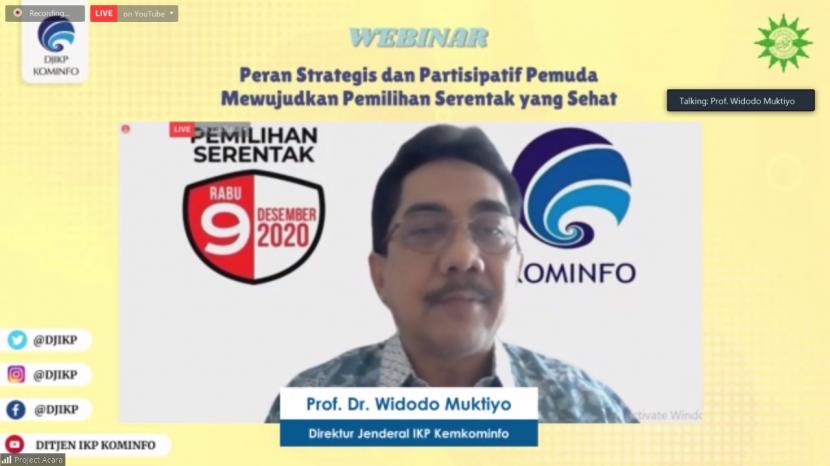 Dirjen Informasi dan Komunikasi Publik Kementerian Komunikasi dan Informatika, Prof Widodo Muktiyo
