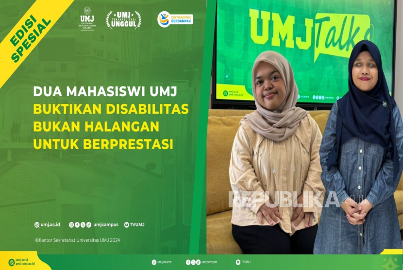 Disabilitas tak menjadi kendala bagi dua mahasiswa UNJ untuk berkembang, didukung atmosfer UMJ yang penuh penerimaan. 