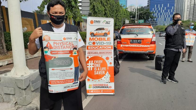  Disaster Management Institute of Indonesia (DMII) - ACT kembali mengedukasi masyarakat lewat Mobile Covid-19 Education (MCE). 