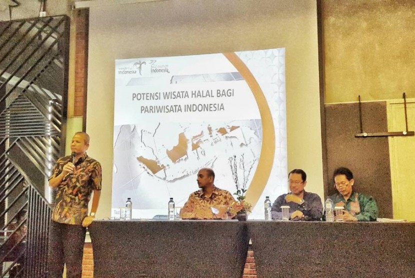 Diskusi bertajuk 'Peluang dan Potensi Wisata Halal di DIY' yang digelar di Yogyakarta, Sabtu (20/5).