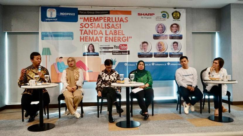 Diskusi bertemakan Memperluas Sosialisasi Tanda Label Hemat Energi di H Tower Lantai 21, Kuningan, Jakarta Selatan. 