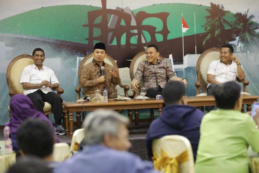 Diskusi Empat Pilar MPR dengan tema Menjaga Kebhinnekaan dalam Kampanye Capres', Jumat (28/9).