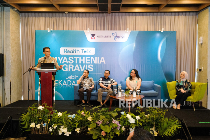 Diskusi kesehatan bertajuk Lebih dari Sekadar Lelah yang digelar Menarini Indonesia berkolaborasi dengan Yayasan Myasthenia Gravis Indonesia (YMGI) pada Sabtu (12/7/2025).