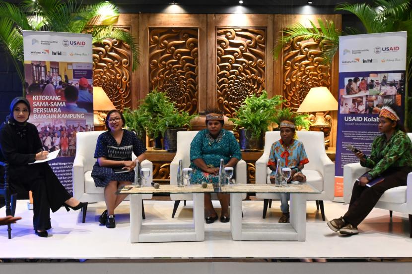 Diskusi mengenai USAID Kolaborasi membangun warga Papua 