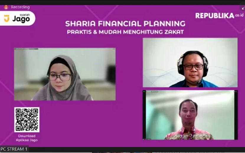 Diskusi Sharia Financial Planning lewat Youtube Republika Official pada Rabu (20/4/2022). 