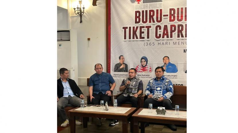 Diskusi soal capres dan cawapres bersama Trust di Jakarta