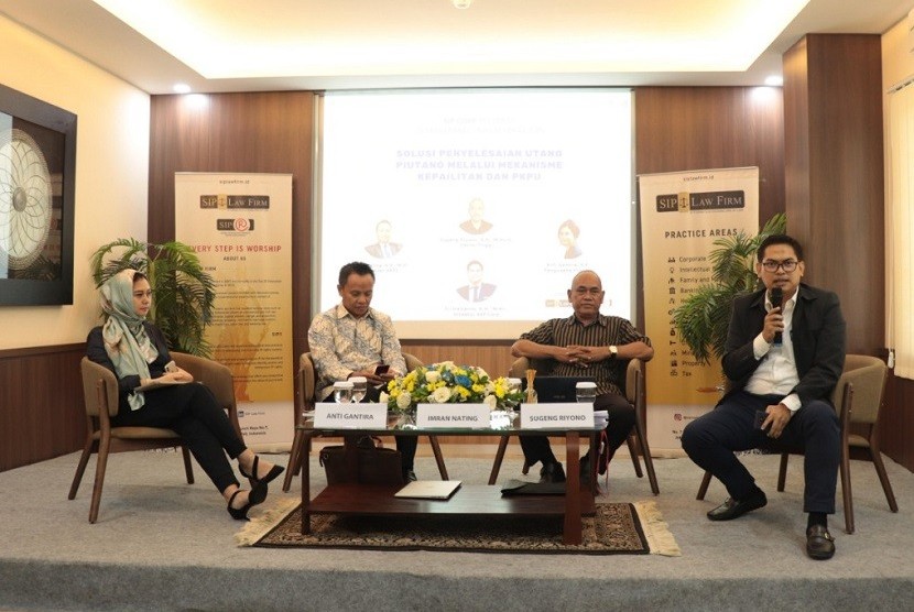 Diskusi 'Solusi Penyelesaian Utang Melalui Mekanisme Kepailitan & PKPU' yang digelar PT Sukses Indah Prima (SIP) di Jakarta.