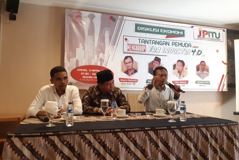  Diskusi Tantangan Pemuda Menghadapi Revolusi Industri 4.0, Kamis (11/4) di Bumbu Desa, Cikini, Jakarta Pusat. 