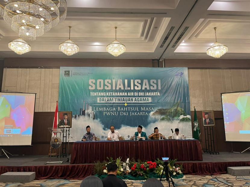 Diskusi tentang Ketahanan Air di Jakarta, Rabu (23/11). 