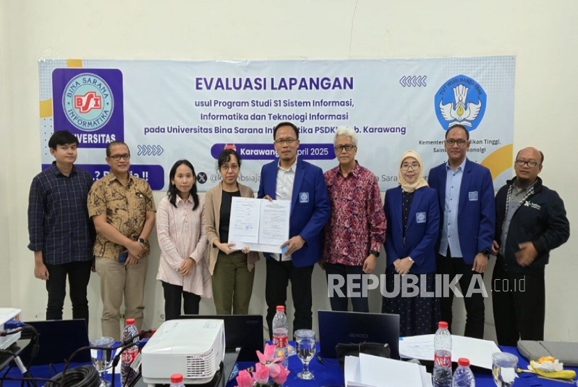 Ditjen Dikti melakukan evaluasi lapangan ke UBSI kampus Karawang, terkait usulan pembukaan tiga prodi baru.