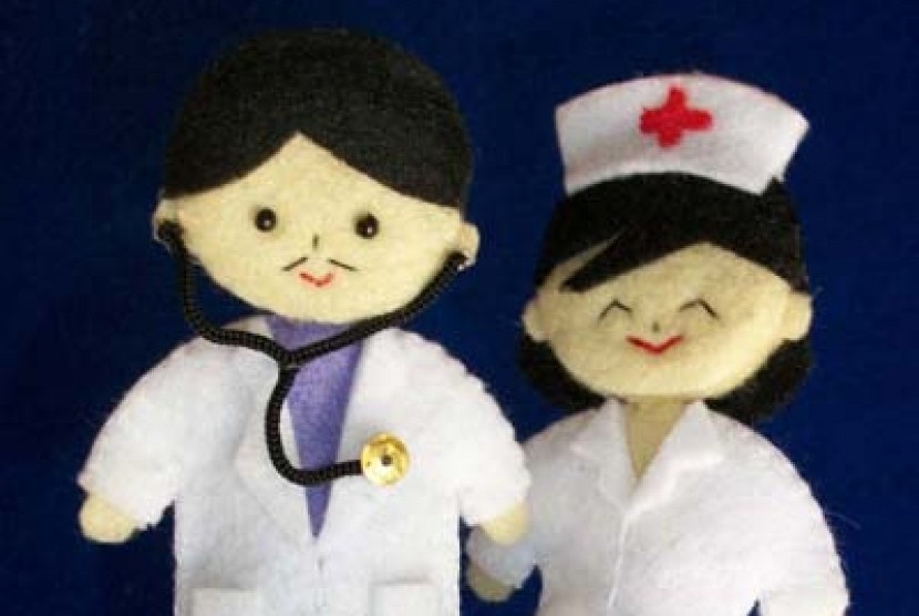 Dokter dan Perawat ilustrasi