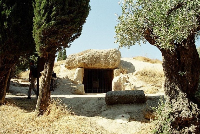 Dolmen kuno di Antequera, Spanyol.