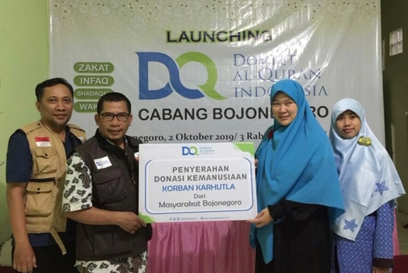  Dompet Alquran Indonesia Cabang Bojonegoro bertempat di Jl. Letda Mustajab no.16, pada Rabu (2/10)  