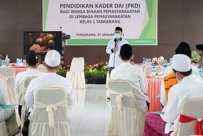 Dompet Dhuafa melakukan pembukaan kegiatan Pendidikan Kader Dai (PKD) bagi warga binaan pemasyarakatan di Lembaga Pemasyarakatan (Lapas) Kelas 1 Tangerang, Banten, pada kemarin Kamis, (7/1). 