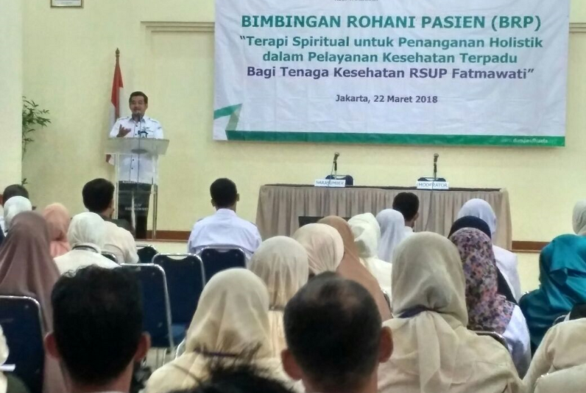 Dompet Dhuafa melalui program Bimbingan Rohani Pasien (BRP) mengadakan pelatihan Terapi Spiritual Untuk Penanganan Holistik dalam Pelayanan Kesehatan Terpadu bagi 100 tenaga kesehatan di lingkungan RSUP Fatmawati, Jakarta pada Kamis (22/3).