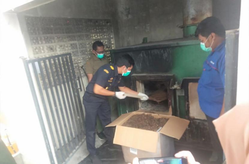Dorong upaya pelestarian satwa, Bea Cukai Juanda hadir dalam kegiatan pemusnahan 150 kilogram kalajengking (Lychas Mucronatus) di Kantor Balai Besar Karantina Pertanian Surabaya.