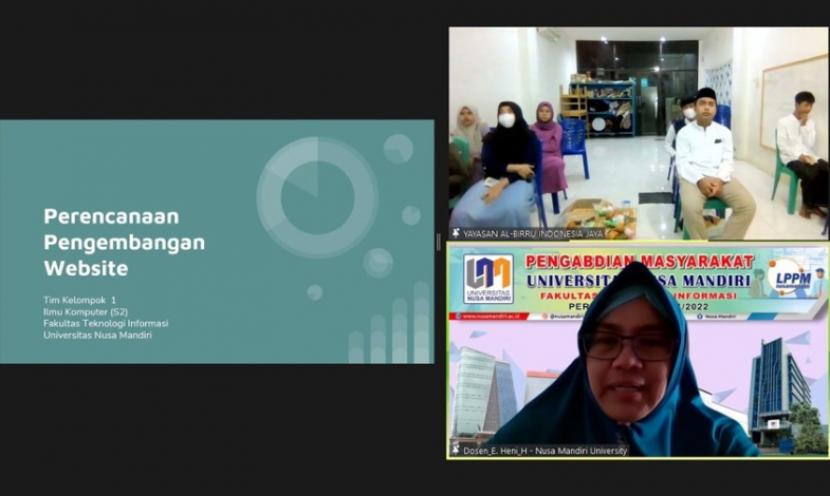 Dosen dan mahasiswa S2 Ilmu Komputer UNM menyelenggarakan pengabdian masyarakat di Yayasan Al Birru Indonesia Jaya, Bekasi.